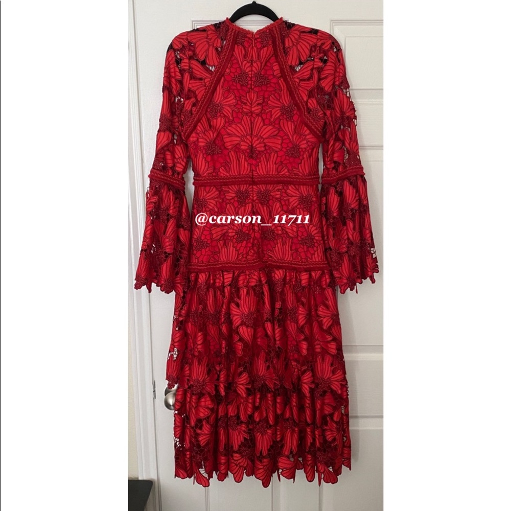 NWT Runway Alexis Defina Lace Tiered Dress S - Picture 6 of 13